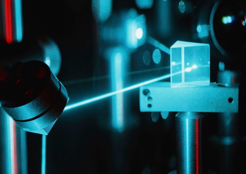 Laser vitenskapelig optisk system banner