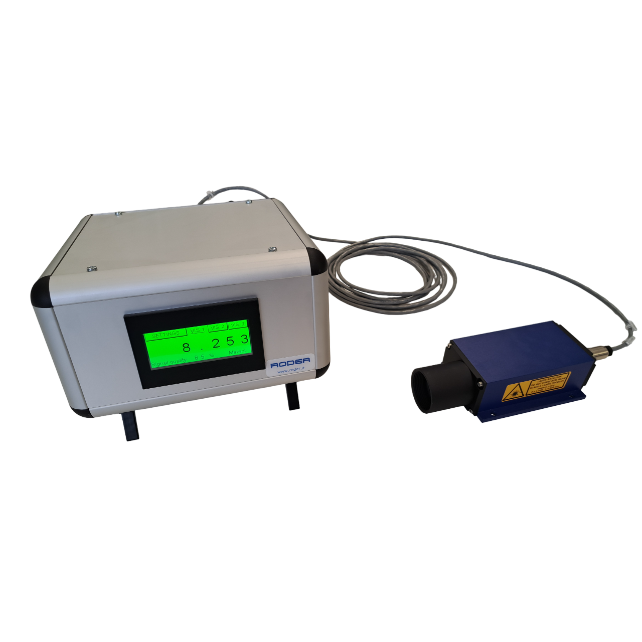 Applicatiekit voor laserafstandsmeters voor het meten van afstand, verplaatsing en vervorming