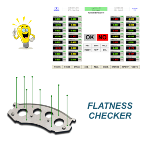 Flatness measurement on blanked parts