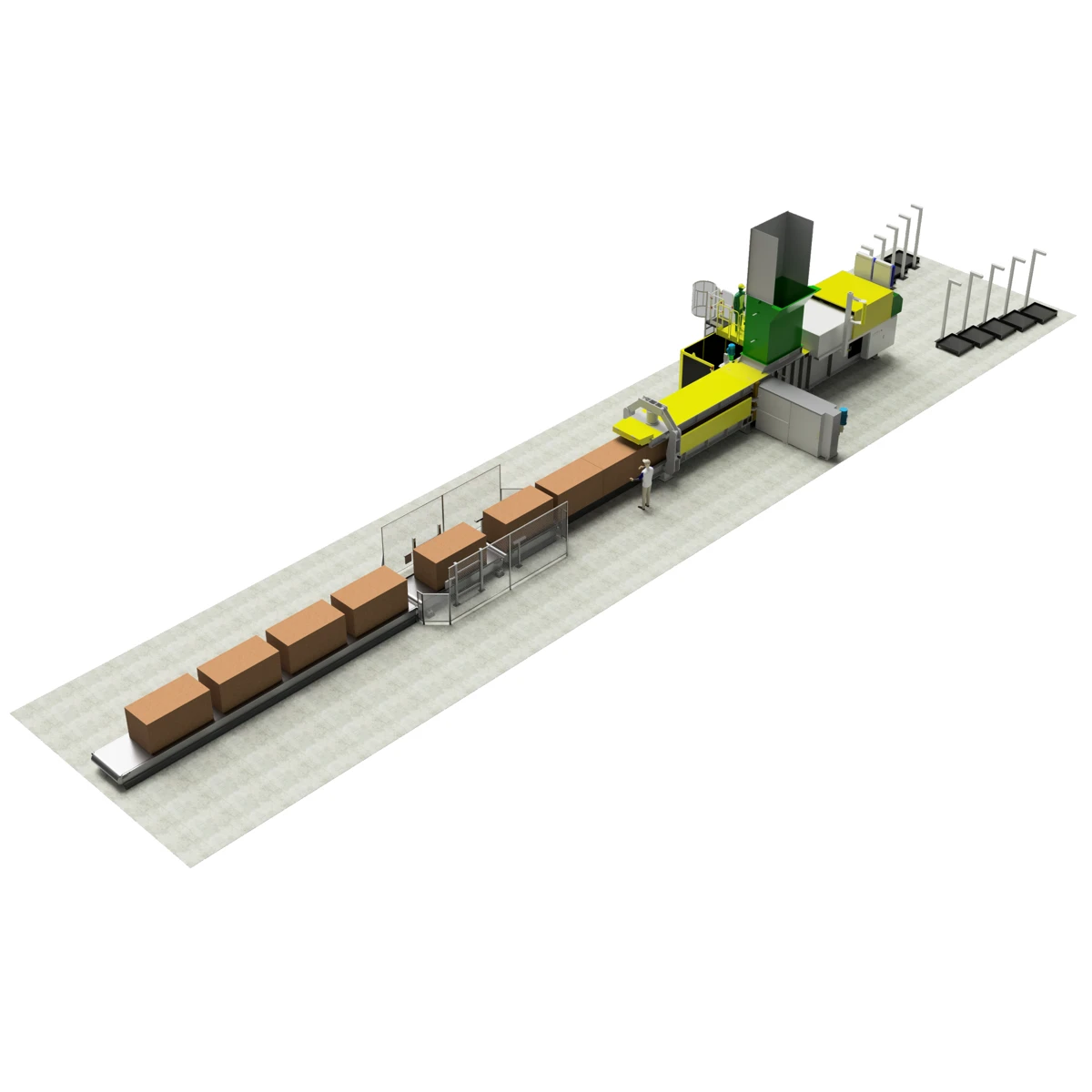 SIMEX linea di produzione balle con applicazione automatica tag rfid